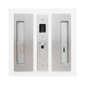 Satin Chrome Magnetic Privacy Pocket Door Pull Set B7495