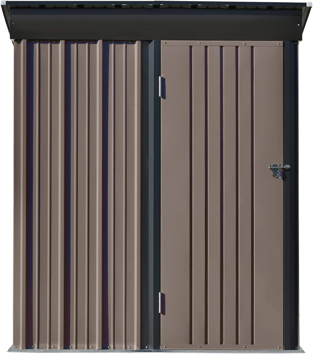 Outdoor Storage Garden Shed 5ft.Wx3ft.L Metal Storage Cabinet with Lockable Door R442
