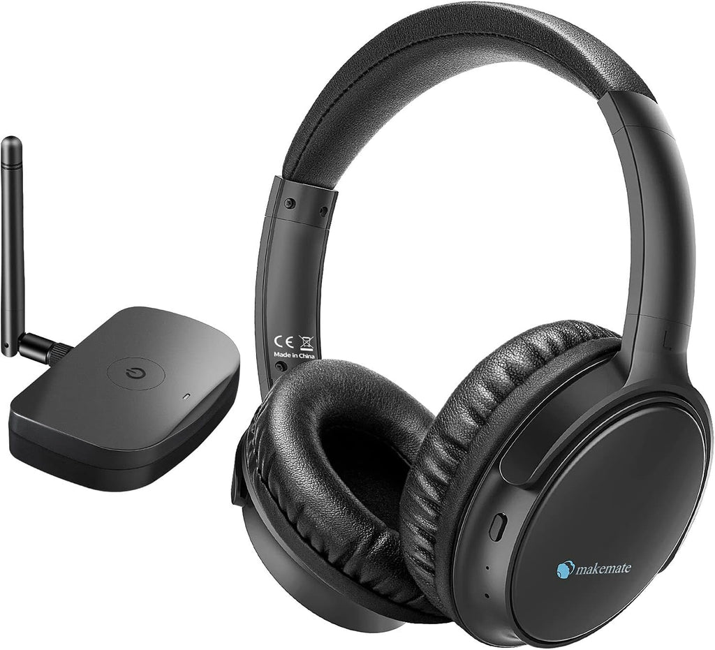 Wireless Headphones with Optical Bluetooth Transmitter, up to 165ft Range, Black N510695
