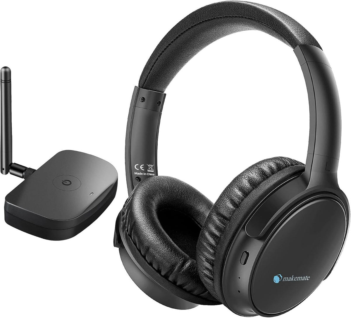 Wireless Headphones with Optical Bluetooth Transmitter, up to 165ft Range, Black N510695