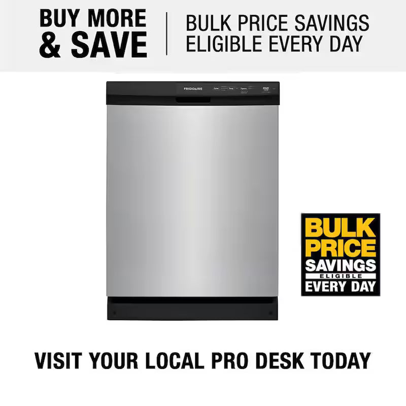 24 In. Built-In Tall Tub Dishwasher in Stainless Steel with 3-Cycles R71926
