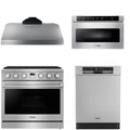 36 Gas Range, Range Hood, Dishwasher and Microwave G830