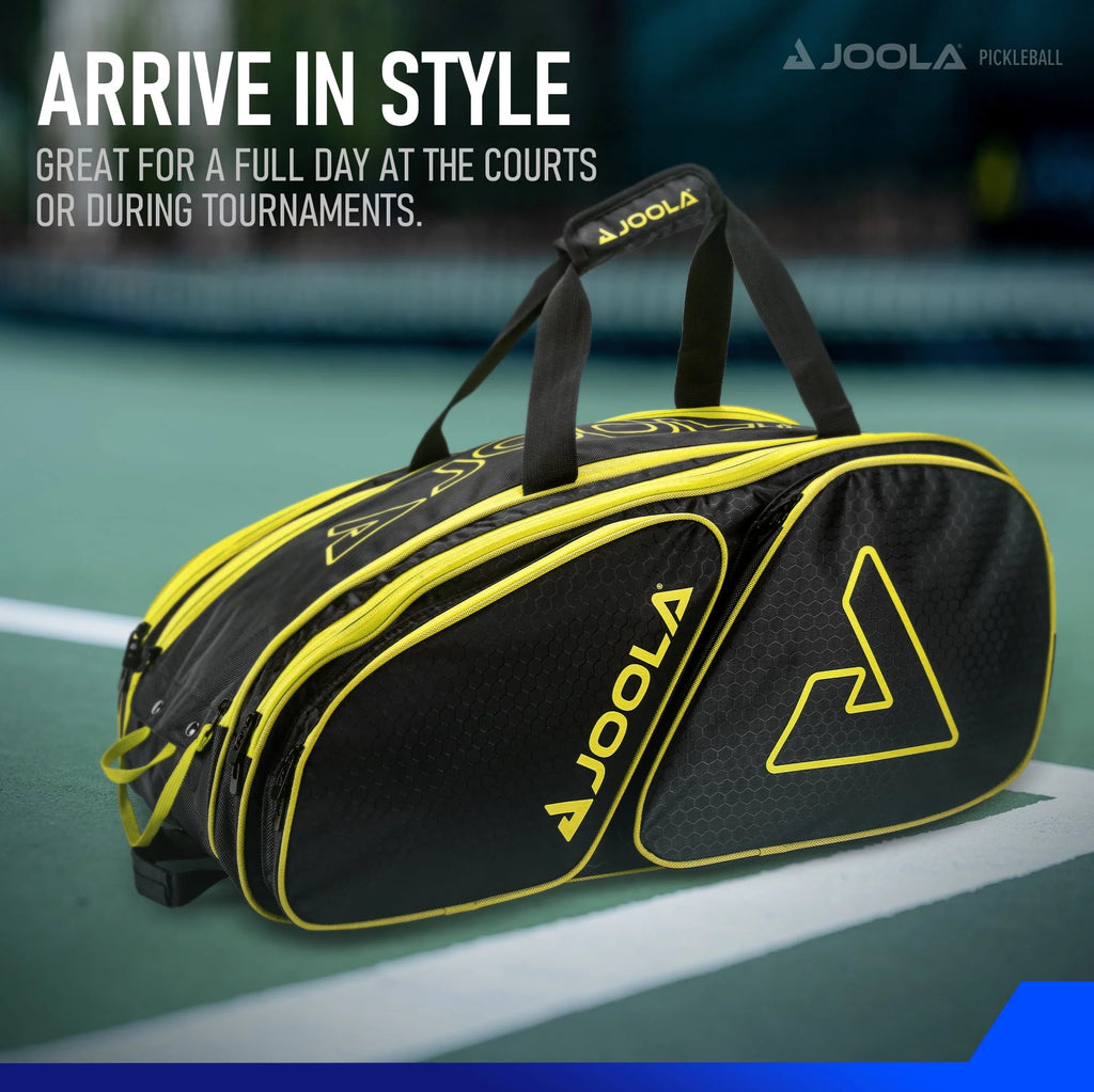 Black/Yellow Pickleball Bag Backpack X475