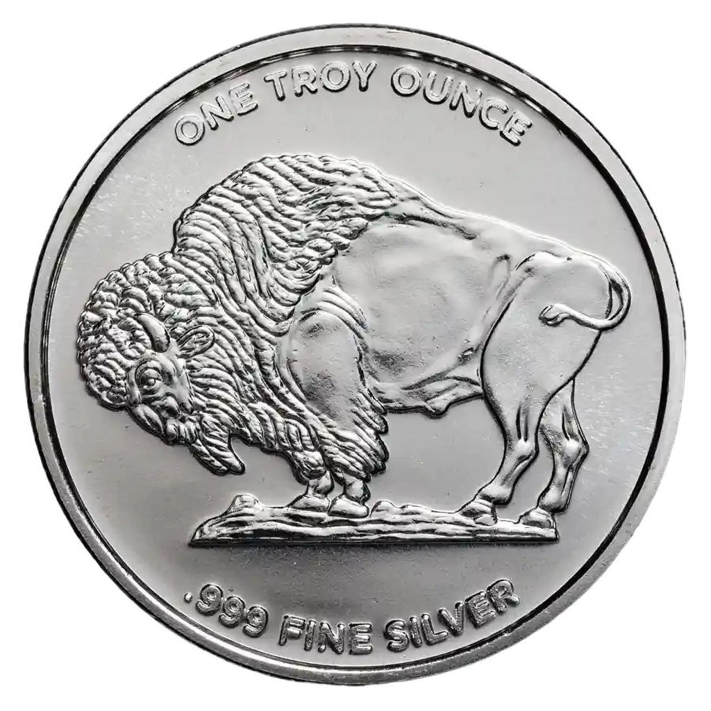 1 oz Silver Buffalo Round Tube of 20 I129