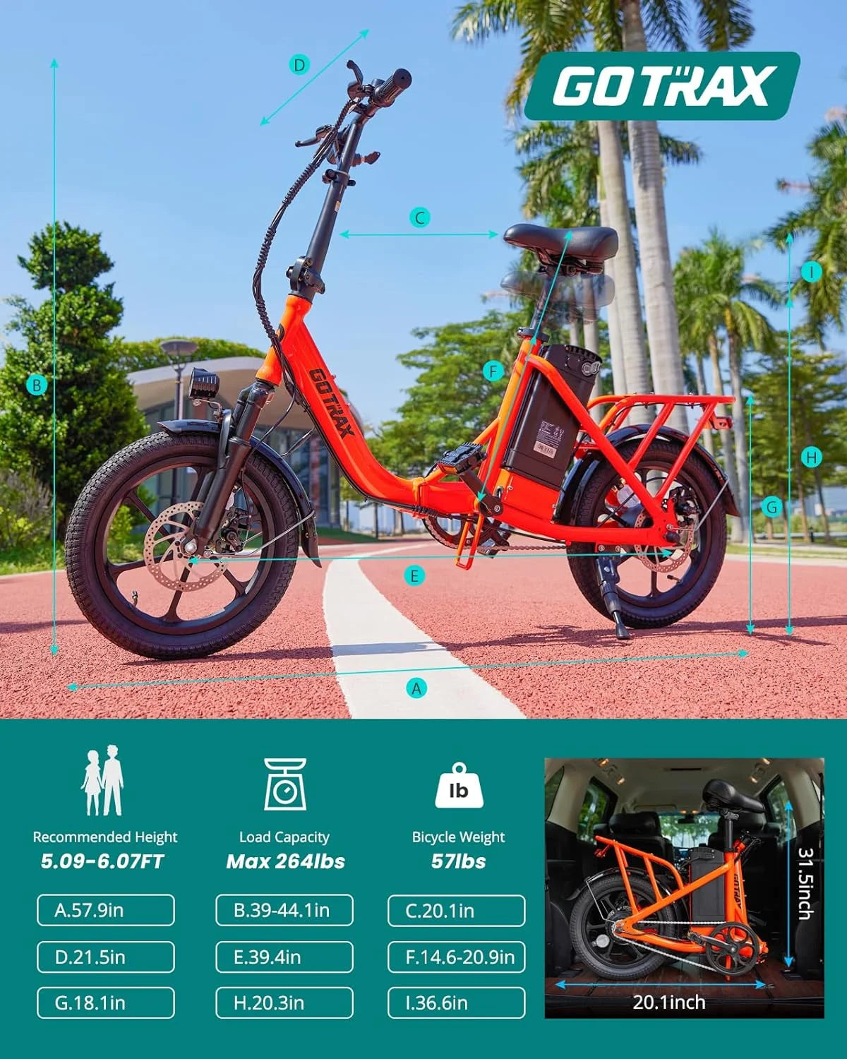 16" 350W Folding Electric Bike Y35382