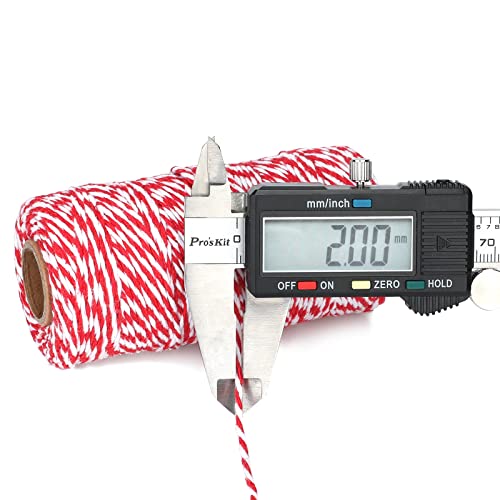 Green Red and White Cotton Twine String L252