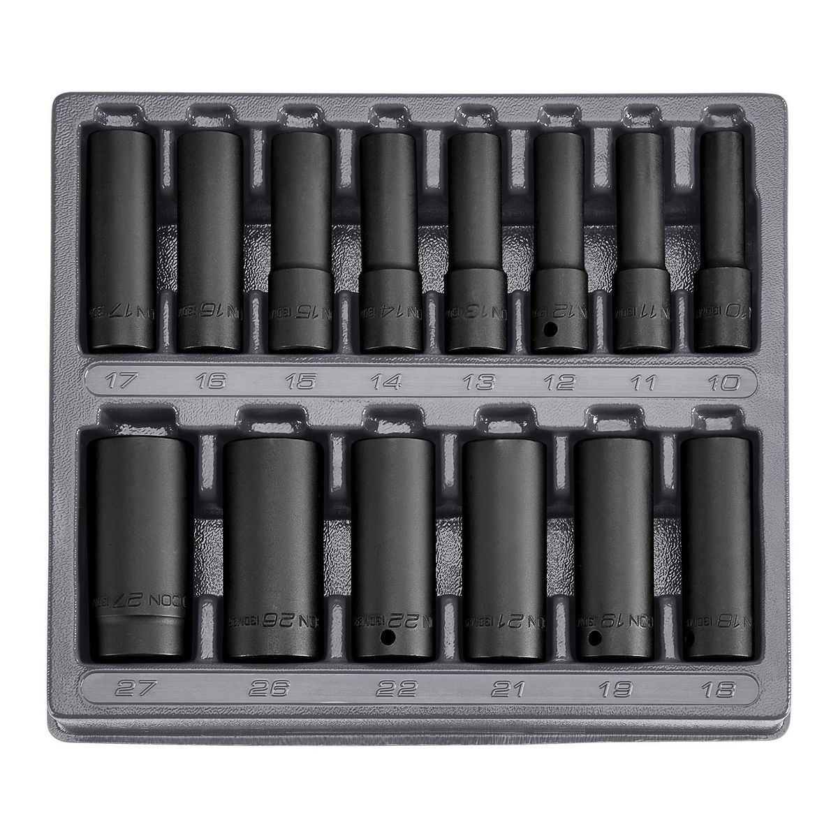 1/2 in. Drive Metric Deep Impact Socket Set, 14-Piece I79321