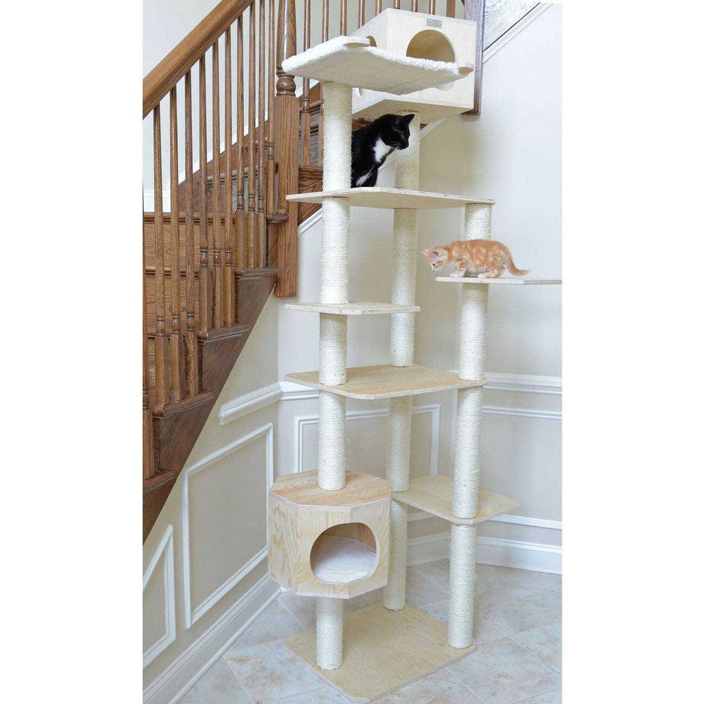 89-Inch Seven Levels Real Wood Cat Tree X245