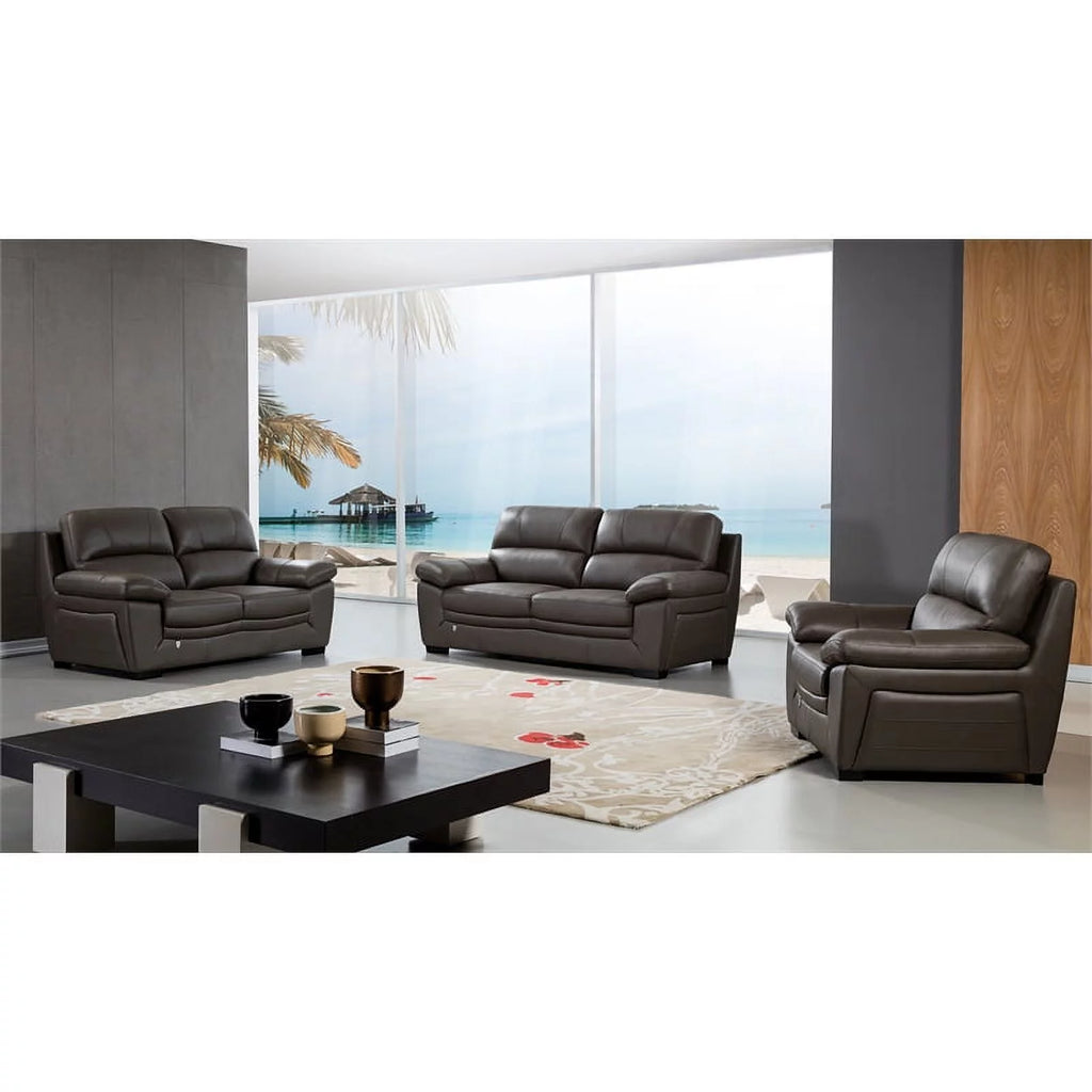 Italian Leather Sofa D443