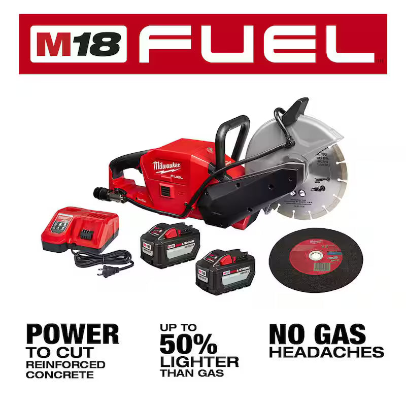 18V Lithium-Ion Brushless Cordless 9 in. Cut Off Saw Kit O83034