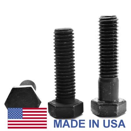 7/8 inch-14 x 3 1/2 inch Grade 8 Hex Cap Screw Alloy Steel Black Oxide Pk 50 T574