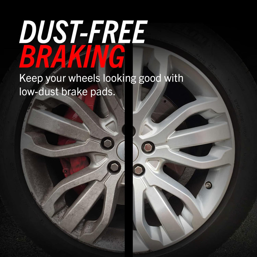 Rear Z23 Carbon Fiber Brake Pads with Drilled & Slotted Brake Rotors Kit A227770