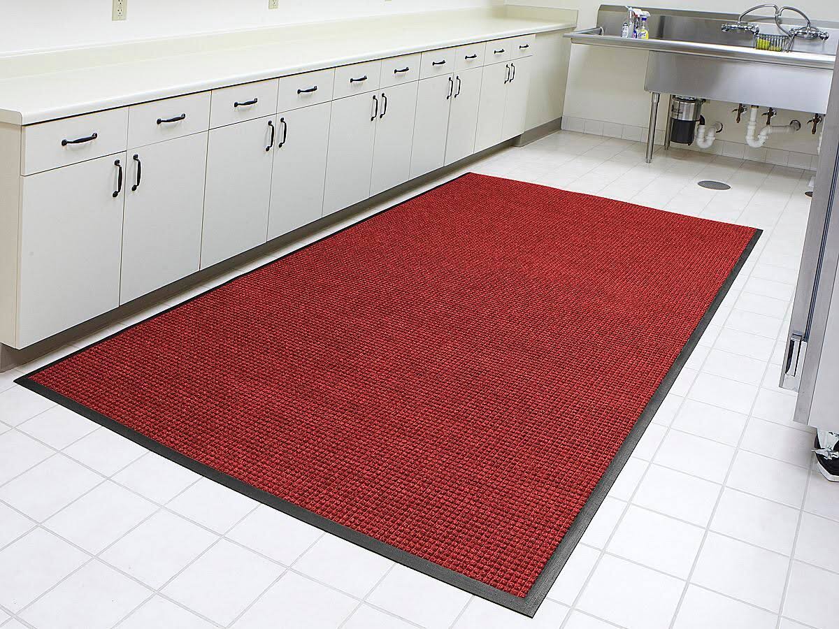 Red Black Carpet Mat 6 x 10' L715
