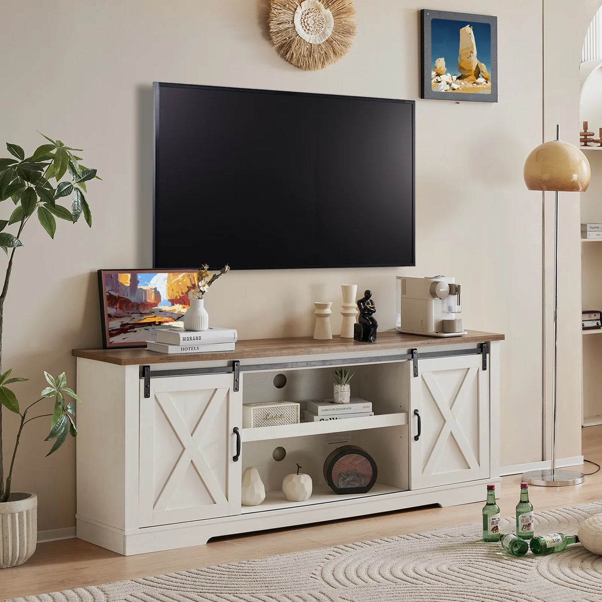 Farmhouse TV Stand for 75 Inches TVs H401769