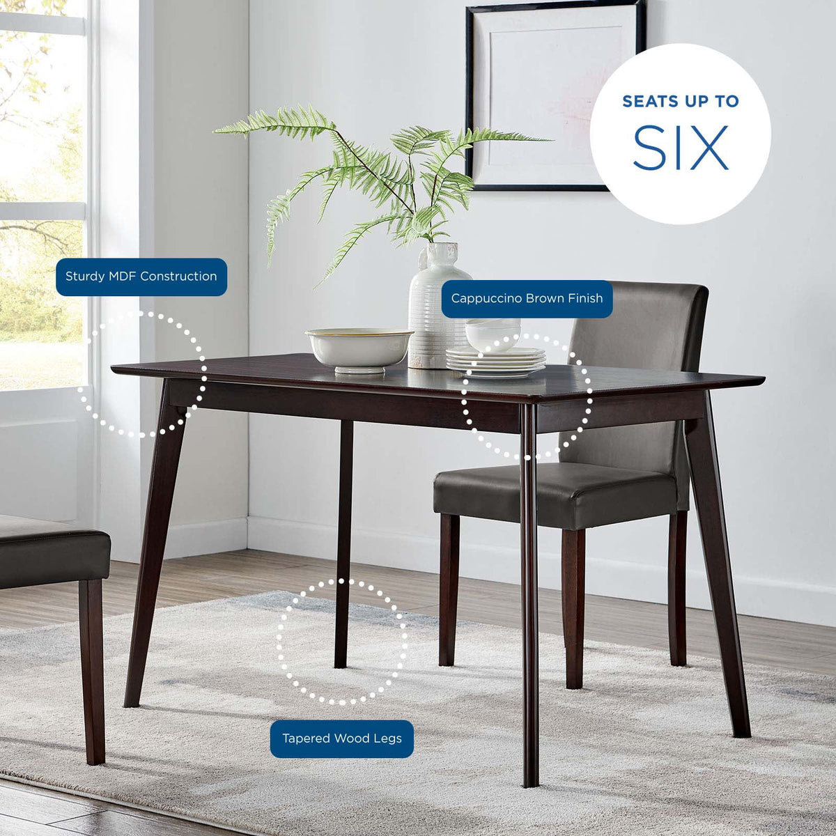 Rectangular Wood Dining Table F408
