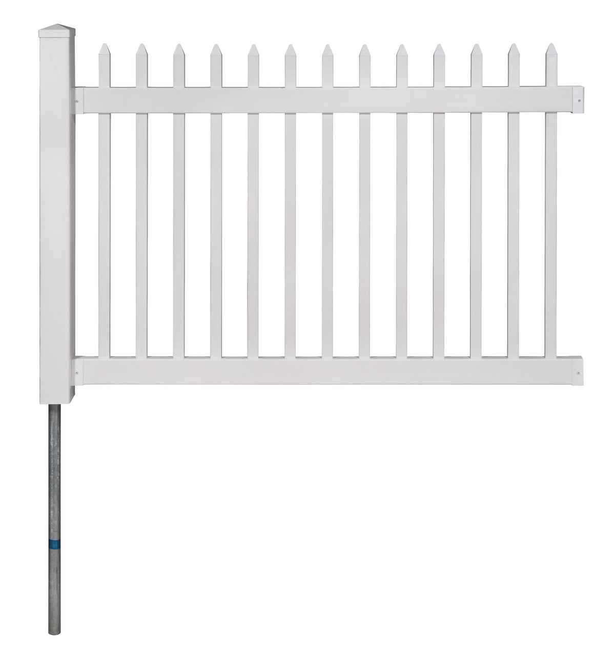 4ft x 6ft No-Dig Fence with Post Anchor & Cap F82793