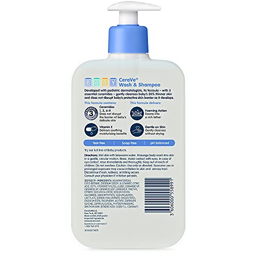 Baby Wash & Shampoo Fragrance Paraben Sulfate Free 8 Ounce D491