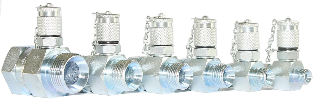 6 Pack Hydraulic Swivel Run Tees D902834
