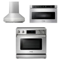 36 Electric Range, Range Hood, Microwave K16891