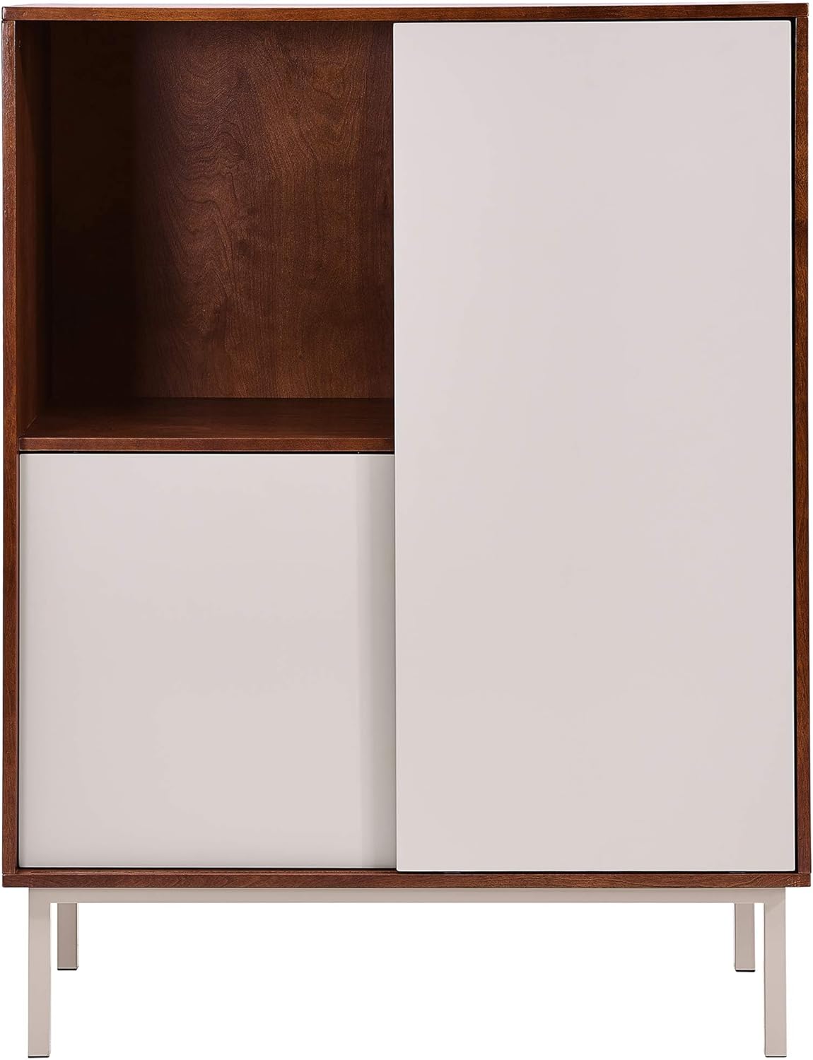 Two-Tone Sliding Door Cabinet L896