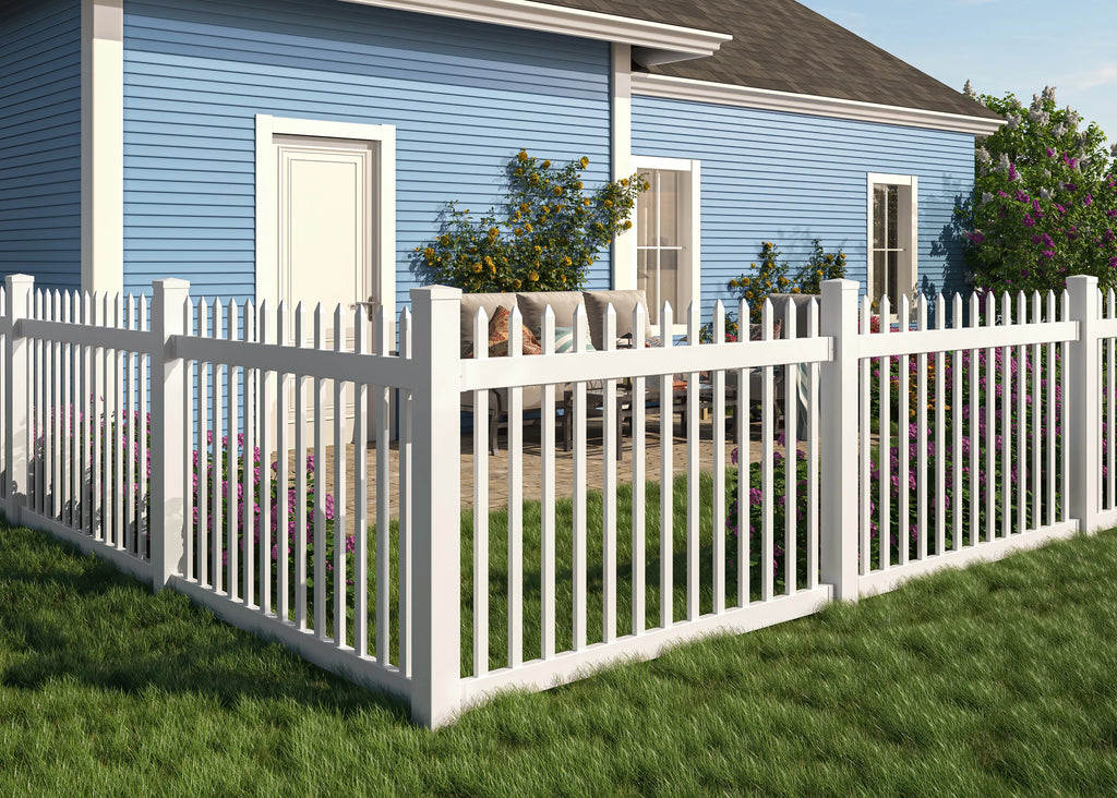4ft x 6ft No-Dig Fence with Post Anchor & Cap F82793