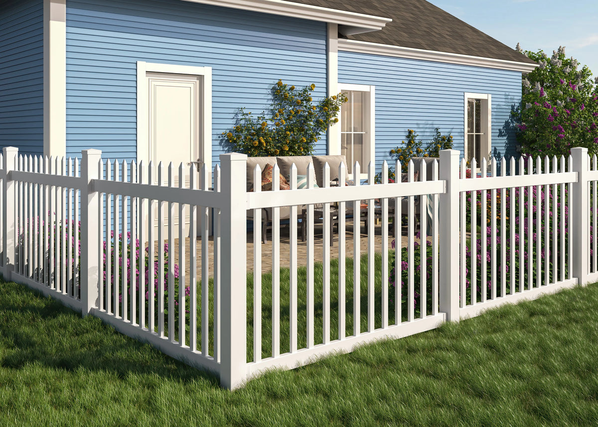 4ft x 6ft No-Dig Fence with Post Anchor & Cap F82793