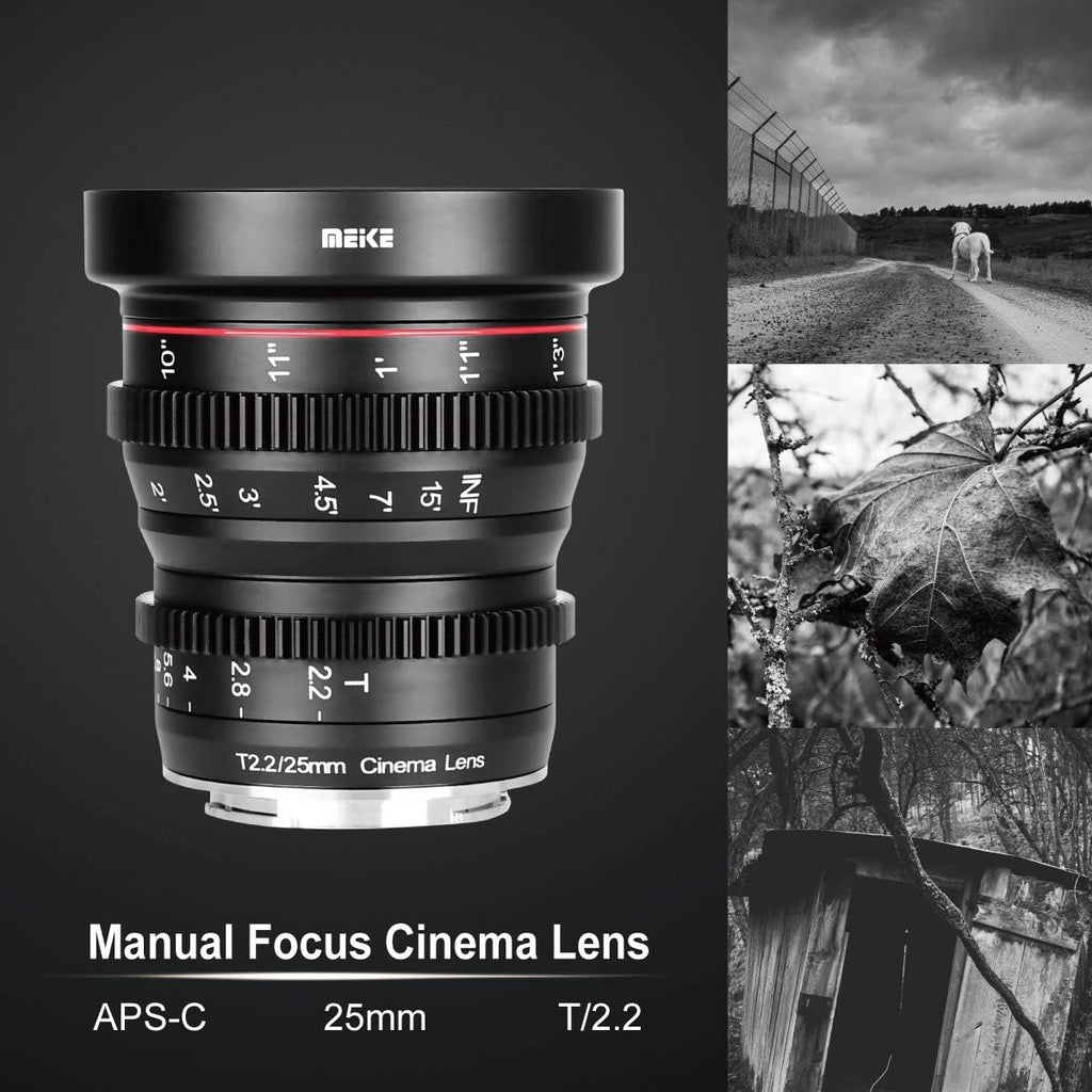 25mm T2.2 Manual Focus Prime Cinema Lens for Micro Four Thirds Mount O7861