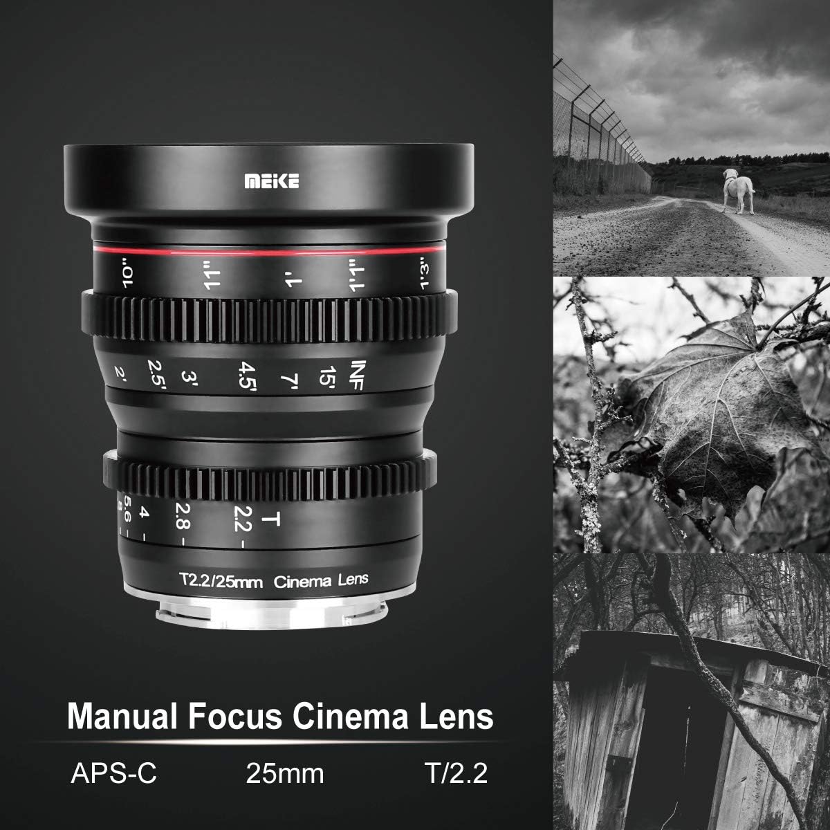 25mm T2.2 Manual Focus Prime Cinema Lens for Micro Four Thirds Mount O7861