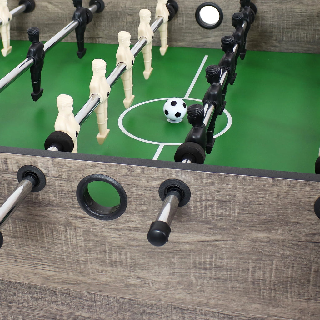 5-in-1 Multi-Game Table with Billiards, Push Hockey, Foosball, Ping Pong, and Basketball D306