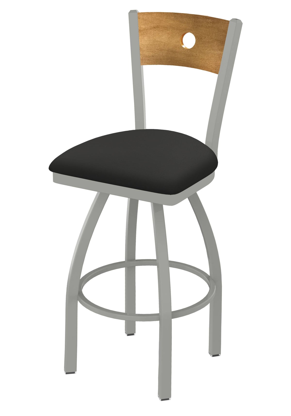 Swivel Counter Stool with Anodized Nickel Finish X9317