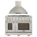 48 in. Natural Gas Range and Wall Range Hood R702