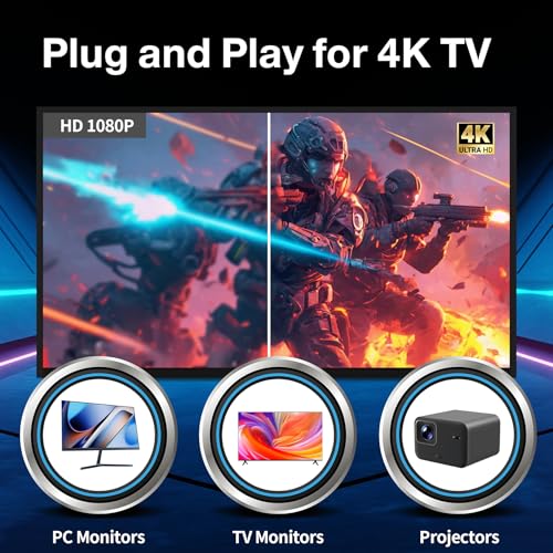 Wireless Retro Game Console Stick, 4K Plug & Play, 256GB, with Dual 2.4G Wireless Controllers D59499
