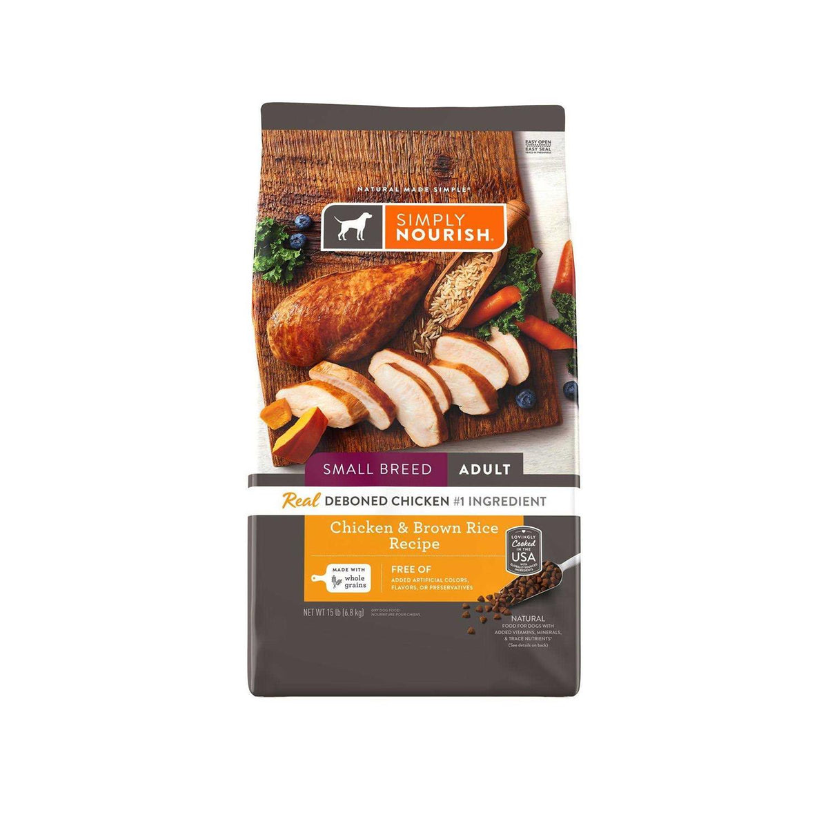Natural Chicken and Brown Rice Dry Dog Food W151