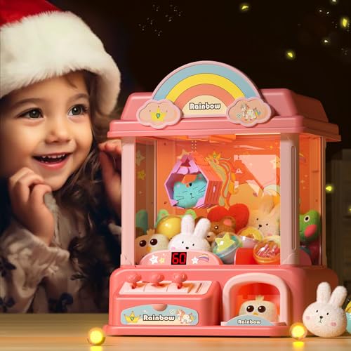 Claw Machine with Music Pink Mini Vending Machine L28182