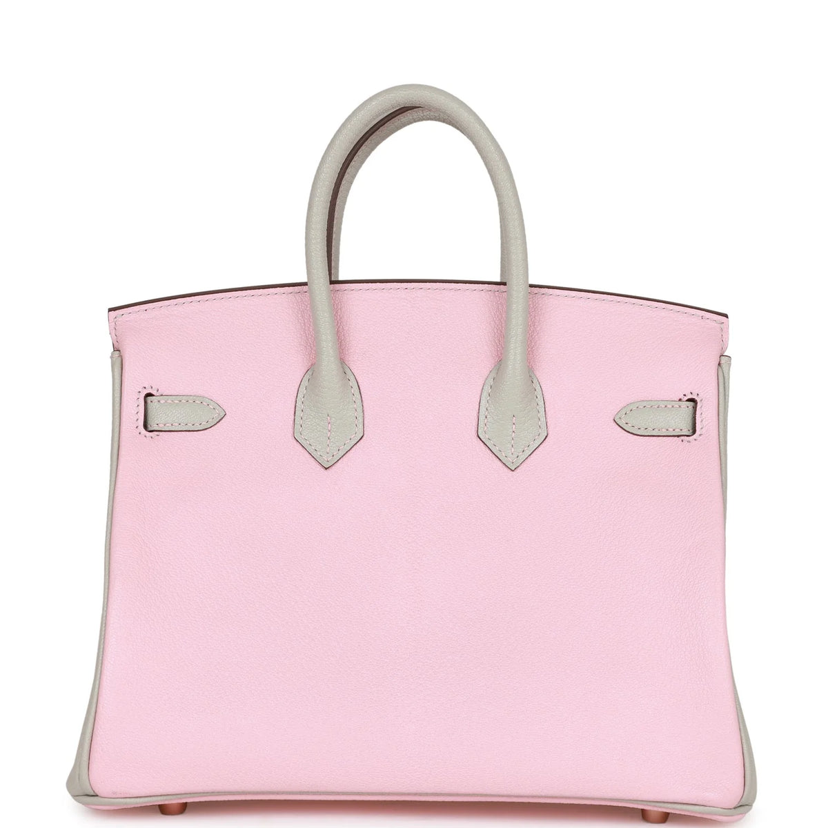 Rose Sakura and Gris Perle Chevre Mysore Handbag U7738