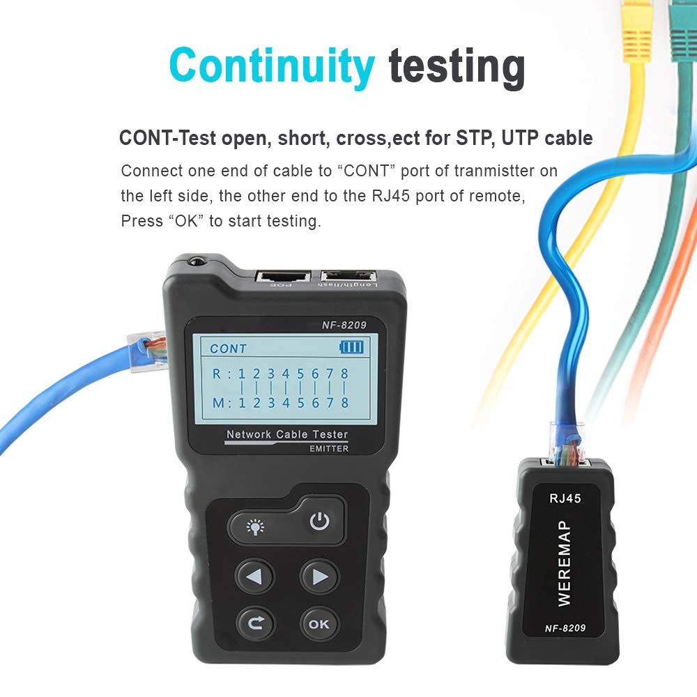 Network Cable Tester CAT5 CAT6 Wire Tracker A602