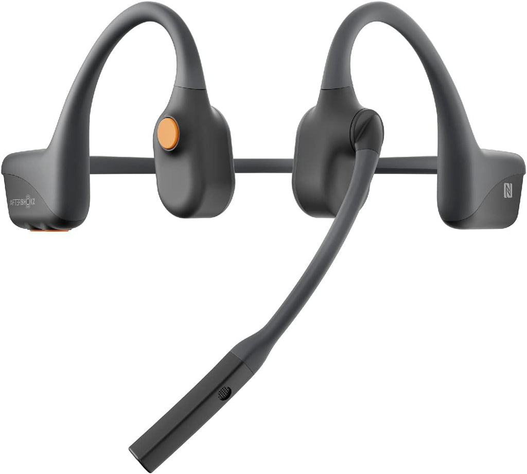 Black Bone Conduction Bluetooth Headset with Boom Microphone K140951