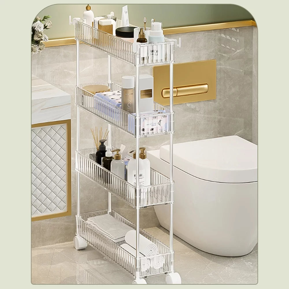 Slim 3 Tier Rolling Storage Cart P772