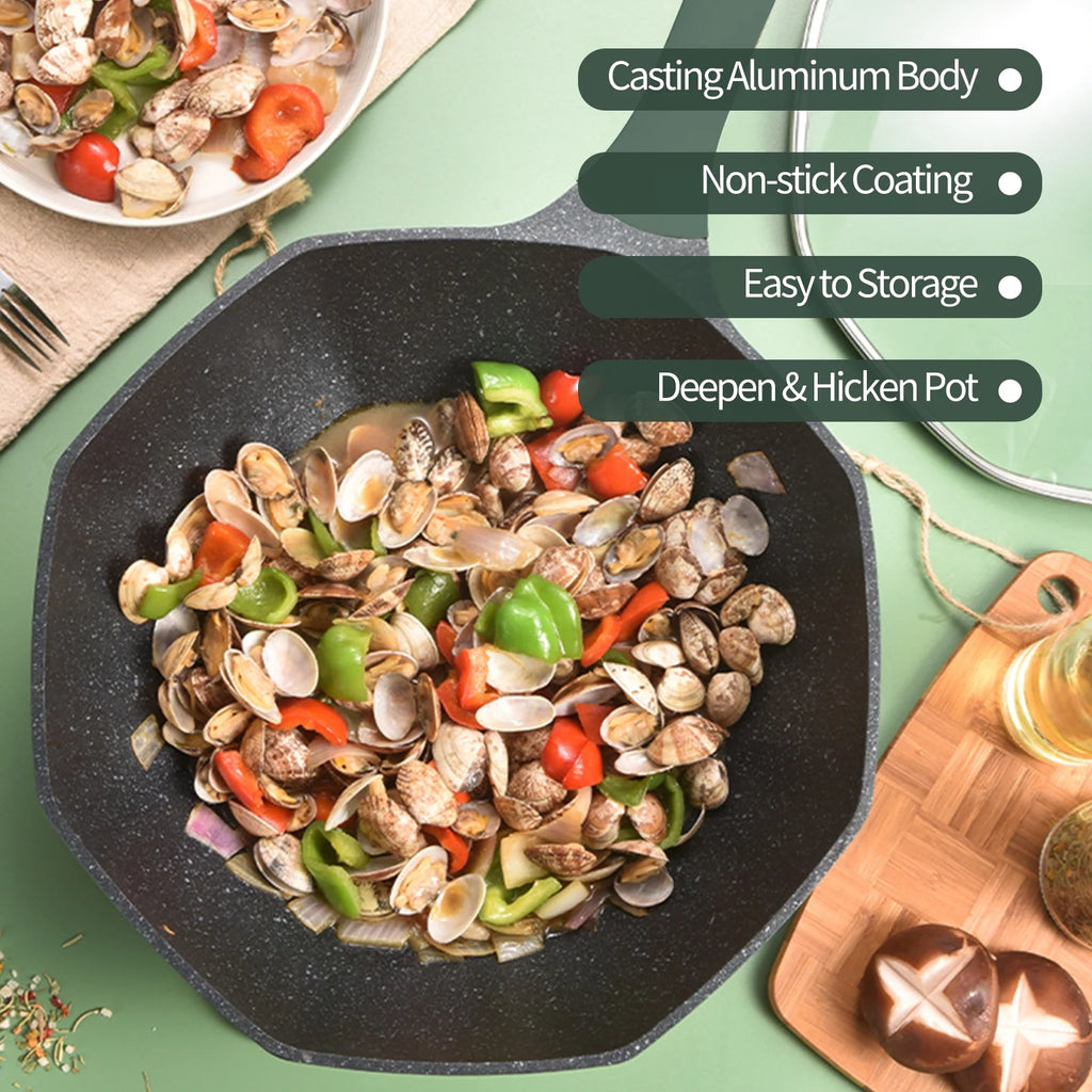 Non-Stick Maifan Stone Wok Q887661
