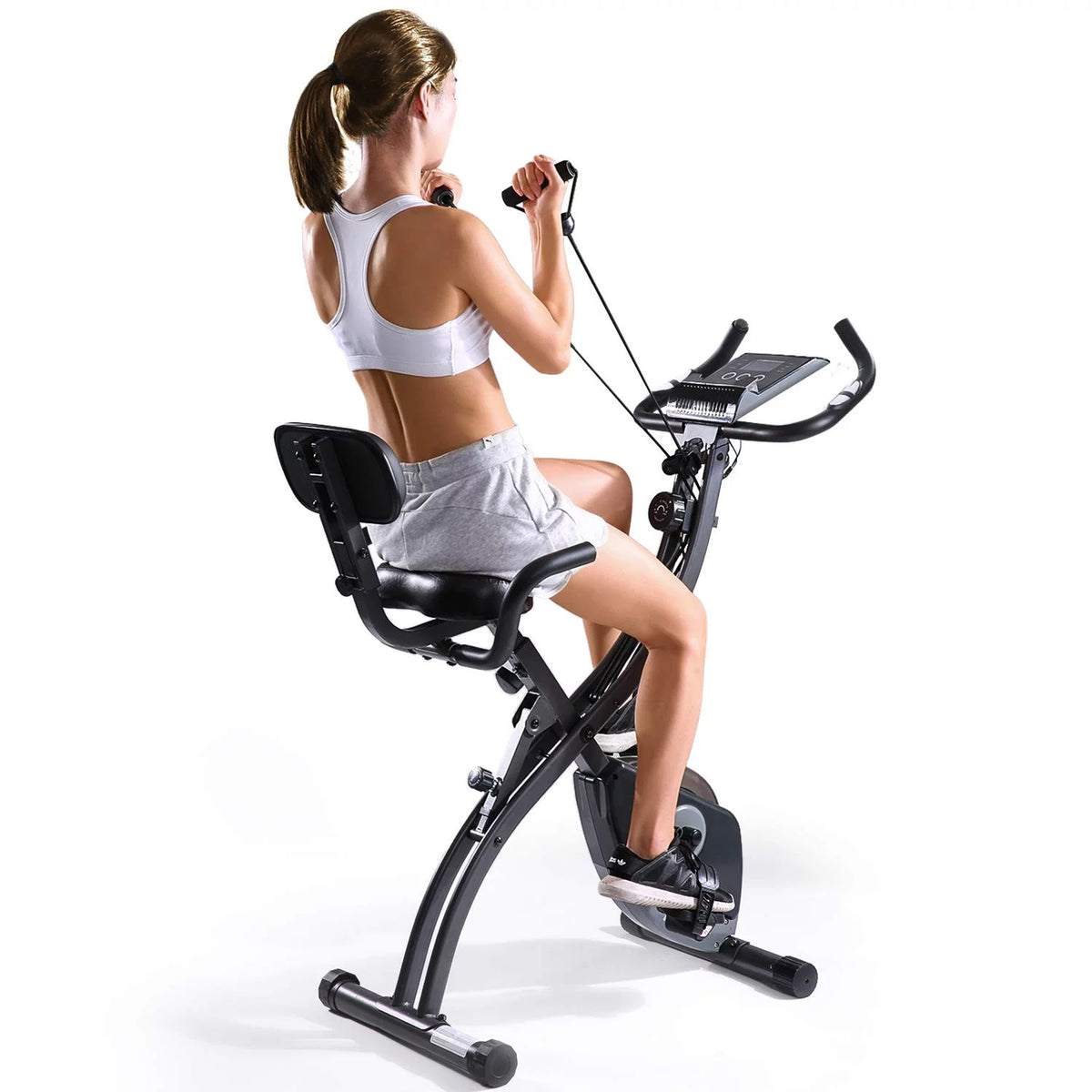 Folding Magnetic Stationary Exercise Bike C242290