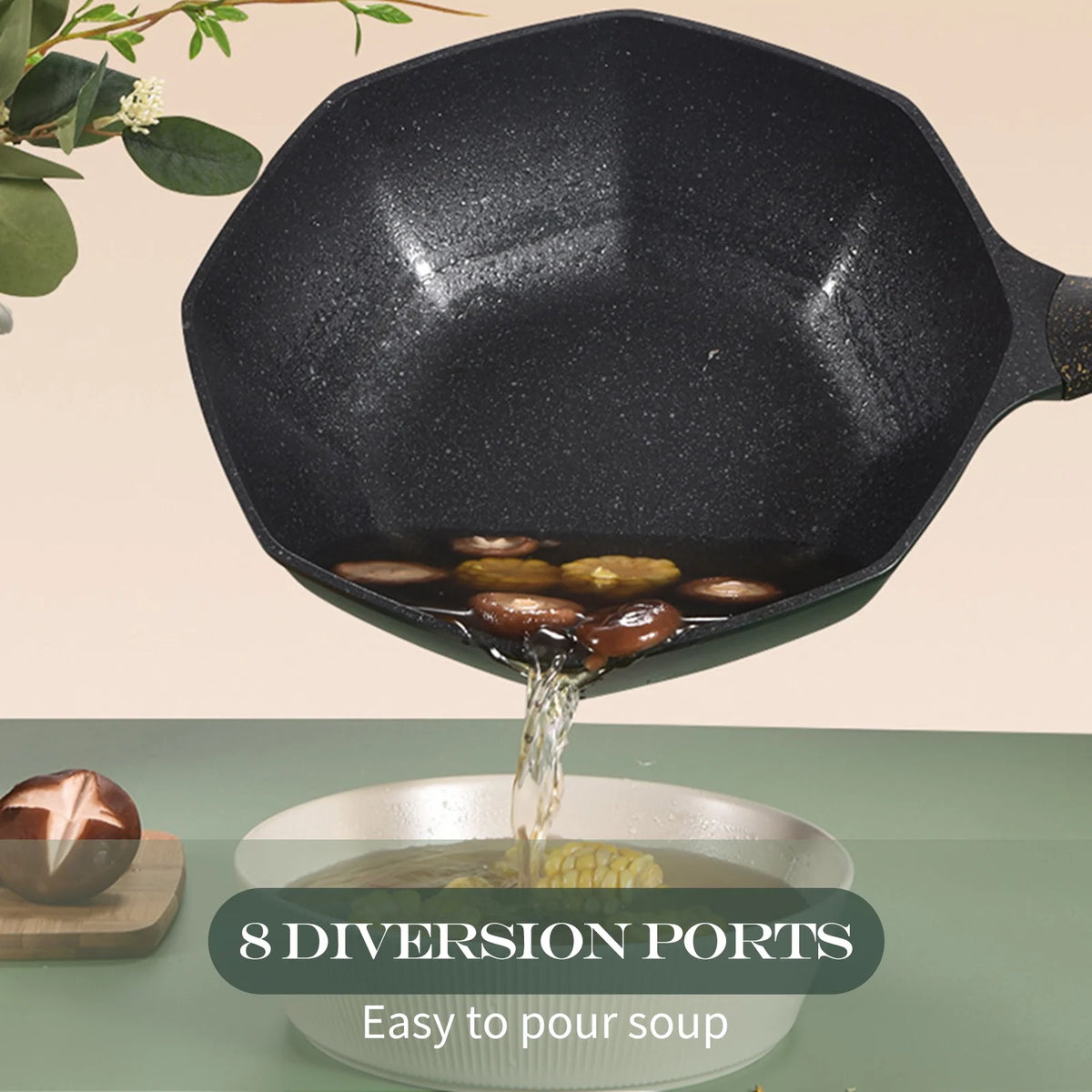 Non-Stick Maifan Stone Wok Q887661