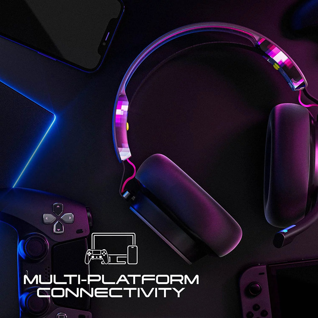 Black Wired/Wireless over-Ear Gaming Headset W340499