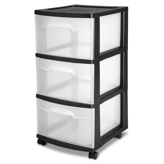 3 Drawer Plastic Cart U63562