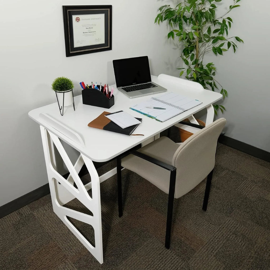 White Desk With Writing Surface C53313