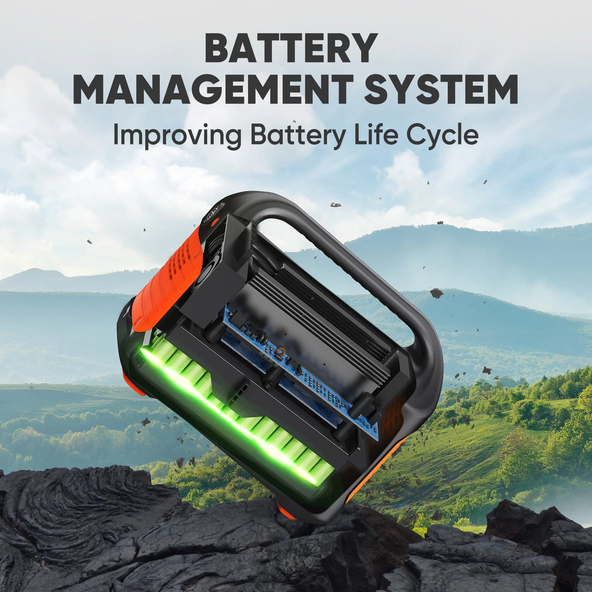 518Wh Portable Solar Generator with 100W Solar Panel V9572