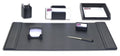 Black Leather 7-Piece Desk Set X90577