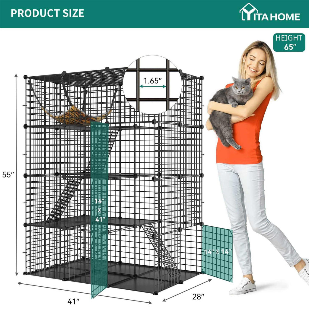 4 Tier Cat Hammock Cat Enclosure F2811