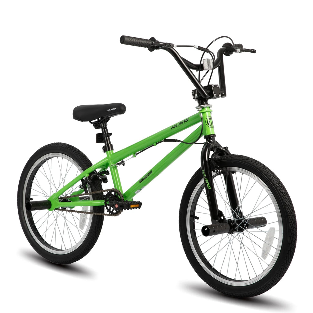Kids Bike 20 BMX Freestyle Bicycle Black C692647