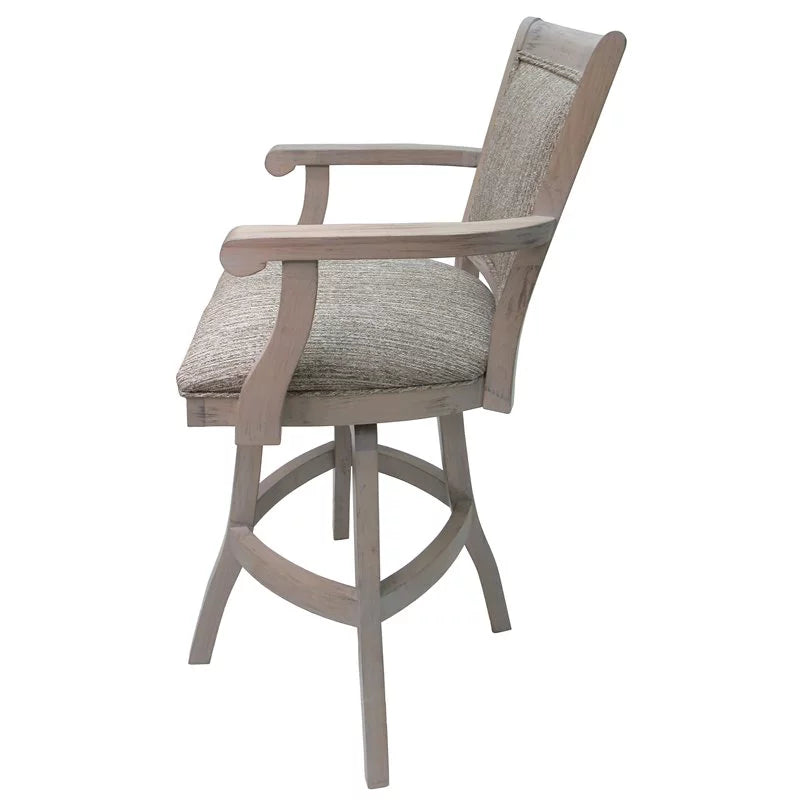 30" Swivel Solid Wood Bar Stool A245302