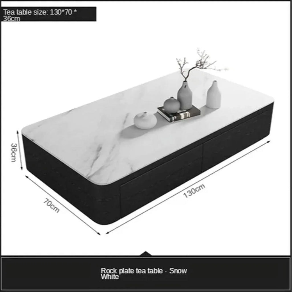 Italian Slate Coffee Table TV Cabinet Retractable O646